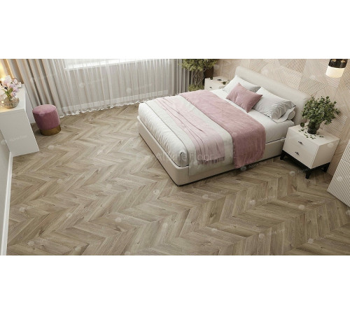 Виниловый ламинат Alpine Floor Chevron Alpine   ECO 18-3 Дуб Натуральный Отбеленный 600х127х5 мм