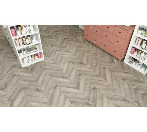 Виниловый ламинат Alpine Floor Chevron Alpine  ECO 18-8  Дуб Исида 600х127х5 мм