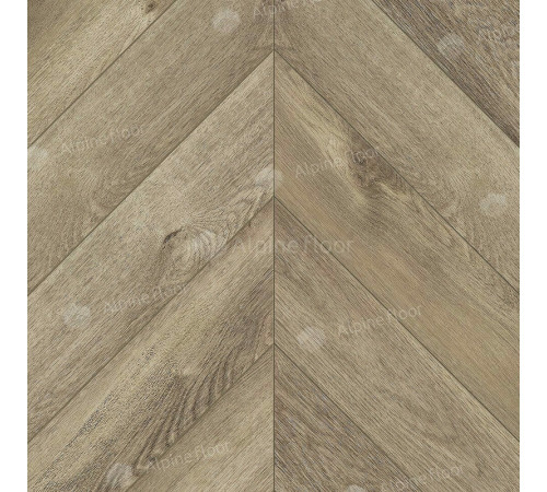 Виниловый ламинат Alpine Floor Chevron Alpine   ECO 18-3 Дуб Натуральный Отбеленный 600х127х5 мм