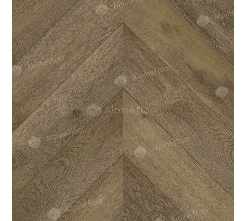 Виниловый ламинат Alpine Floor Chevron Alpine  ECO 18-4  Дуб Насыщенный 600х127х5 мм