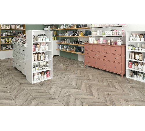 Виниловый ламинат Alpine Floor Chevron Alpine  ECO 18-8  Дуб Исида 600х127х5 мм