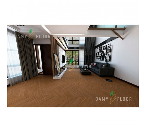 Виниловый ламинат Damy Floor Chevron DF08-Ch Блуа 600х127х5 мм