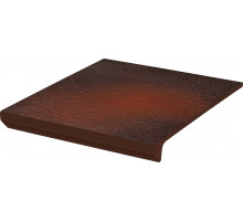 Ступень простая Ceramika Paradyz Cloud Brown Kapinos Stopnica Prosta Duro с капиносом структурная 30х33см