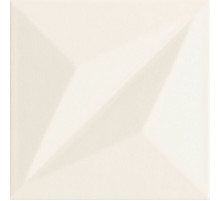 Керамическая плитка Tubadzin Colour white STR 1 настенная 14,8х14,8 см