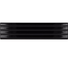 Керамическая плитка Equipe Costa Nova Onda Black Glossy 28438 настенная 5х20 см