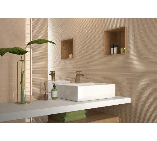 Керамическая плитка Equipe Costa Nova Praia Beige Pale Glossy 28482 настенная 5х20 см