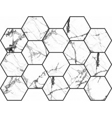 Керамическая мозаика Pamesa Ceramica Cr. Lux Malla Hex Cr Lux Iceberg White 086.297.0108.05163 22,5x32,5 см