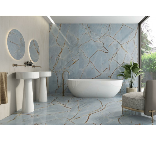 Керамогранит Pamesa Ceramica Cr. Lux Nirvana Blue Pul Rect 046.869.0111.12231 60х120 см