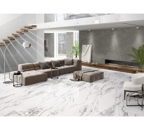 Керамогранит Pamesa Ceramica Cr. Niro White Leviglass 004.350.0108.00448 Ret 75x150 см