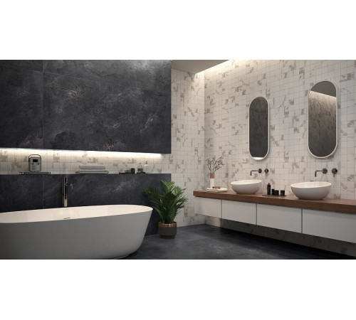 Керамогранит Pamesa Ceramica Cr. Niro White Leviglass 004.350.0108.00448 Ret 75x150 см