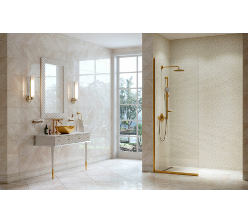 Керамическая плитка Eurotile Crystile Beige 522 CYL3BG настенная 29,5х89,5 см