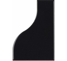 Керамическая плитка Equipe Curve Black 28849 настенная 8,3х12 см