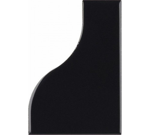 Керамическая плитка Equipe Curve Black 28849 настенная 8,3х12 см