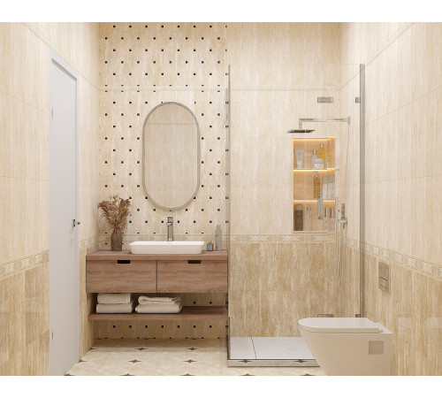 Керамическая плитка Eurotile (Rus) Daino/Rayana 9 DN 0054 TG настенная 27х40 см