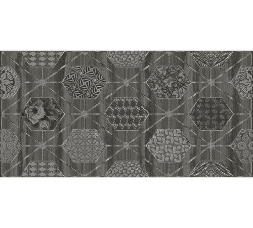 Керамический декор Azori Devore Gris Geometria 587152001 31,5х63 см