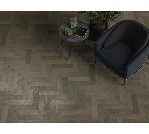 Керамогранит Kerama Marazzi Довиль коричневый тёмный матовый SG403800N 9,9х40,2 см