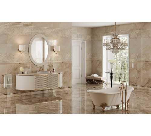 Керамическая плитка Eurotile Eclipse Beige Light 620 ECP1BG настенная 29,5х89,5 см