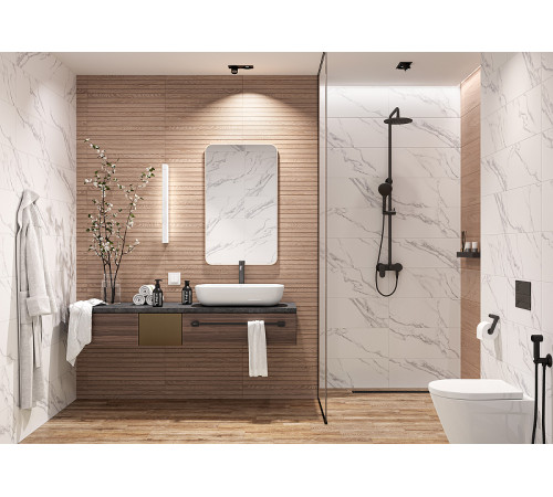 Керамическая плитка GlobalTile Eco Wood GT Бежевый 04 10100001343 настенная 25х60 см