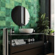 Керамическая плитка DNA Tiles Enamel Square Moss 123078 настенная 12,5х12,5 см