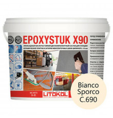 Эпоксидная затирка Litokol EpoxyStuk X90 RG/R2T С.690 Bianco Sporco L0479370003 5 кг