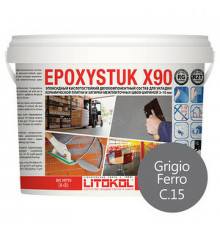 Эпоксидная затирка Litokol EpoxyStuk X90 RG/R2T С.15 Grigio Ferro L0479360002 5 кг