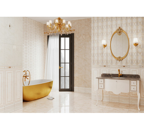 Керамическая плитка Eurotile Ermitage Beige 582 EMU3BG настенная 29,5х89,5 см