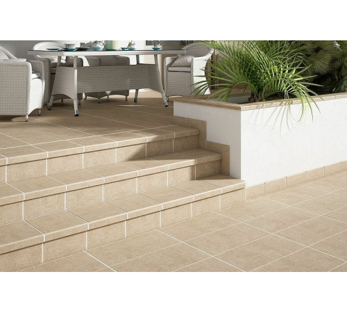 Ступень фронтальная Gresmanc Evolution Peldano Recto Evo Beige Stone 31х31,7 см