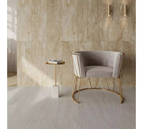 Керамический бордюр Kerama Marazzi Эвора бежевый глянцевый обрезной SPA052R 2,5х30 см