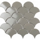 Керамическая мозаика StarMosaic Fan Shape Dark Grey Glossy BF1312 27,4x29,3 см