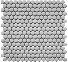 Керамическая мозаика StarMosaic Penny Round Grey Glossy NK50096 30,9x31,5 см