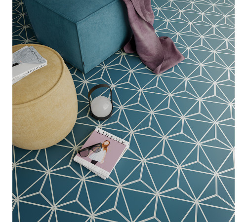 Керамогранит DNA Tiles Fancy Lines Ocean 127021 20х23 см