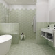 Керамогранит DNA Tiles Fancy Lines Mint 127020 20х23 см