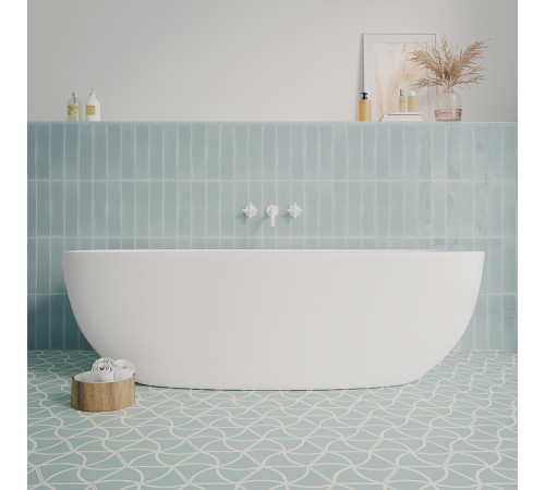 Керамогранит DNA Tiles Fancy Waves Blue 127009 20х23 см