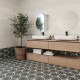 Керамогранит DNA Tiles Fancy  Lines Graphite 127018 20х23 см