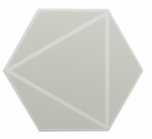Керамогранит DNA Tiles Fancy Lines Grey 127019 20х23 см