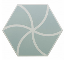 Керамогранит DNA Tiles Fancy Waves Blue 127009 20х23 см