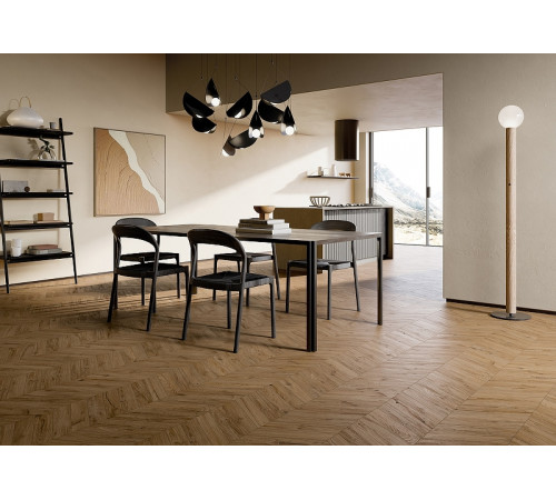 Керамогранит Bottega Feel Wood Smoke Chevron B71015 7,5х40,7 см