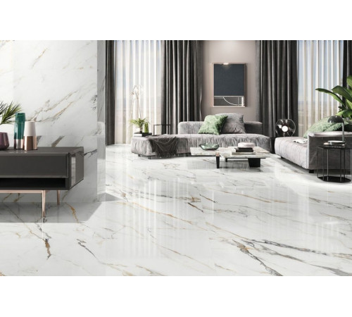 Керамогранит Porcelanite Dos Firenze 6623 Calacatta Gold Pul Ret POR_F6623_CAL_146_PUL 63х146 см