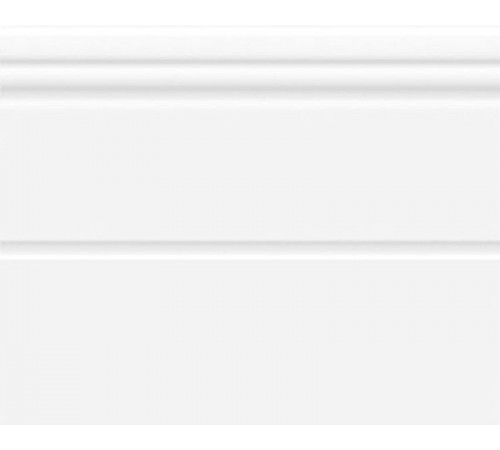 Керамический плинтус Шахтинская плитка (Unitile) Флора Керамик белый 01 20х25 см