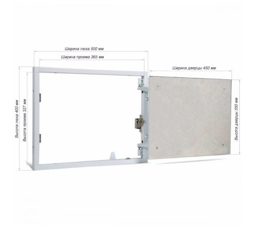 Ревизионный люк Практика Формат МН 50x40 сдвижной