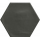 Керамогранит Ceramica Ribesalbes Geometry Hex Black Matt PT03147 15х17,3 см