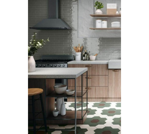 Керамогранит Ceramica Ribesalbes Geometry Hex White Glossy PT03134 15х17,3 см