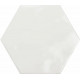 Керамогранит Ceramica Ribesalbes Geometry Hex White Glossy PT03134 15х17,3 см