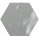 Керамогранит Ceramica Ribesalbes Geometry Hex Grey Glossy PT03138 15х17,3 см