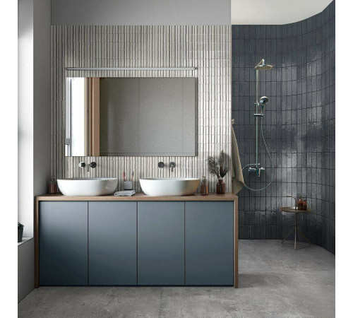 Керамогранит Marazzi Ragno Glace  Blu Notte Glossy RAF0  7,5х20 см