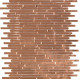 Стеклянная мозаика Dune Glass Mosaics Copper Mirror 26,5х28,5 см