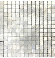 Стеклянная мозаика Orro Mosaic Glass Луна Shell (белая) 30х30 см