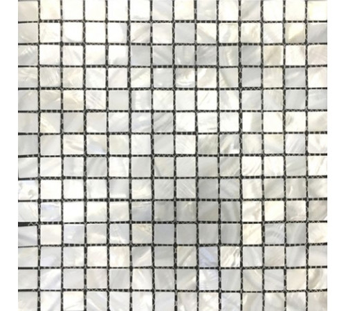 Стеклянная мозаика Orro Mosaic Glass Луна Shell (белая) 30х30 см