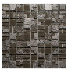 Мозаика Orro Mosaic Glasstone Champane стекло+камень 30,5х30,5 см