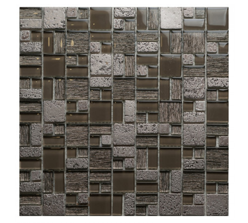 Мозаика Orro Mosaic Glasstone Champane стекло+камень 30,5х30,5 см